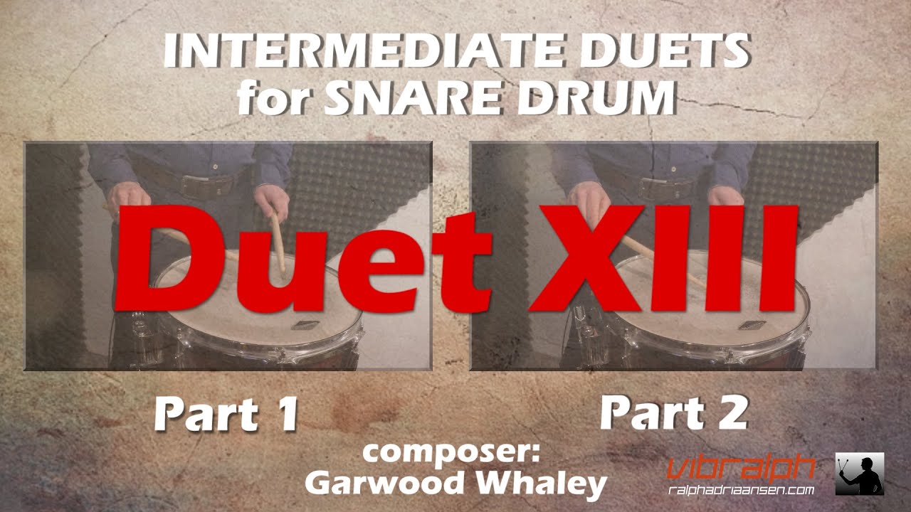 Intermediate duets for snare drum - Duet 13
