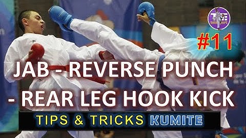 Tips & Tricks Kumite #11: JAB - REVERSE PUNCH - REAR LEG HOOK KICK