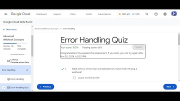 Error Handling Quiz Solution | Advanced Webhook Concepts | Arcade Classroom | Arcade Lesson 2024