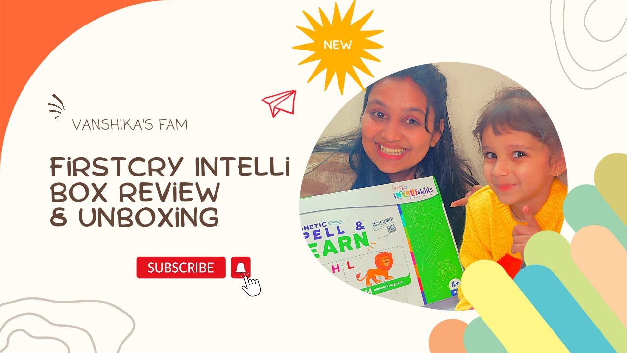 Firstcry Intelli Kit Review | Unboxing | kids activities | Must buy | Age 3+ |  