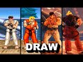 Evolution Of Ryu & Ken Time Over & Draw (1987-2020)