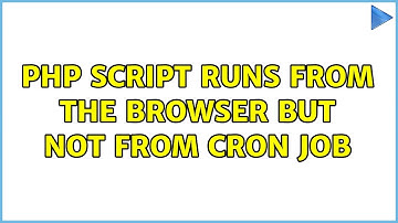 php script runs from the browser but not from cron job