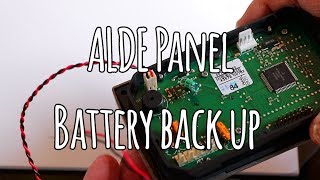 Alde control panel Battery Backup