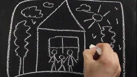 Chalkboard Family Stock Video