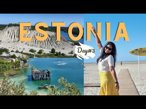 Estonia Travel vlog | Day 3 | Pärnu Beach, Rummu Quarry, Pakri Cliffs, Keila Waterfall