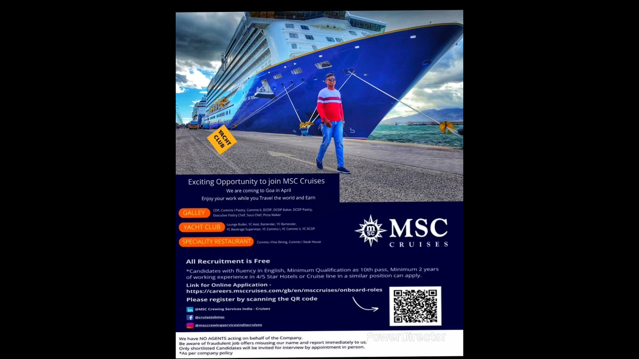 MSC CRUISE JOB EVENT IN GOA, INDIA | CRUISE EVENT |CRUISE JOB |SHIP JOB