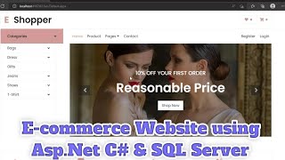 Online E-Shopping Website Using Asp.Net C# & Sql Server | E-Commerce Website | Tech Tips Unlimited