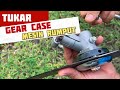 Cara tukar pasang gear case kepala mesin rumput grass cutter #kebun #diy #gardensupplies #farming