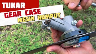 Cara tukar pasang gear case kepala mesin rumput grass cutter #kebun #diy #gardensupplies #farming