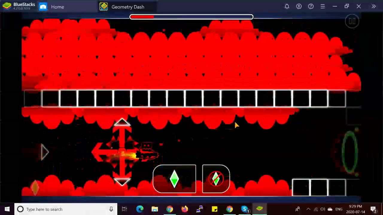 Practicing Hard Demon And The Nightmare In Geometry Dash - YouTube