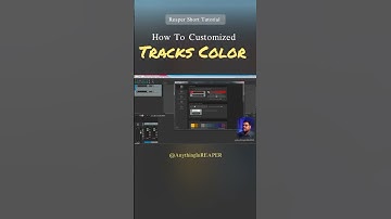 How to add colors on track in Reaper | Reaper 7 Update | Advance Setting #reapertutorialhindi #music