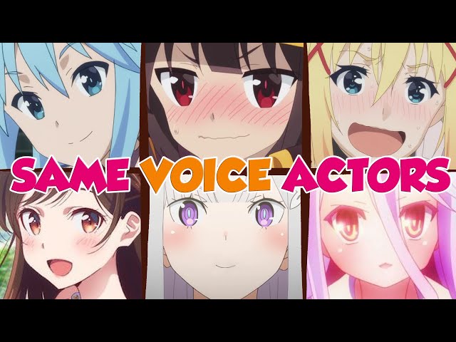 Anime Voice Comparison- Kazuma Satou (Konosuba) 