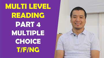 Multi level testiga tayyorlanish. Reading part 4 