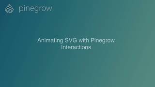 Animating SVG with Pinegrow Interactions