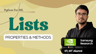1.7.2 Properties and Methods in Lists | Hindi