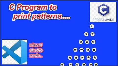 How to print pattern in c programming | c program to print patterns | c programming |pyramid pattern