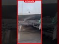 Кузов оторвался от машины и снес забор в Краснодаре