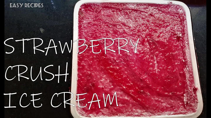 Strawberry Crush Ice Cream | 3-Ingredients | Creamy and Smooth | EASY RECIPES by Rachna Khare