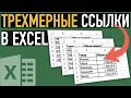 Трехмерная ссылка ➤ Секреты Excel