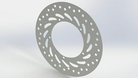 Solidworks tutorials| Design of disc brake in Solidworks #