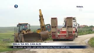 Bala'da Sel Can Aldı