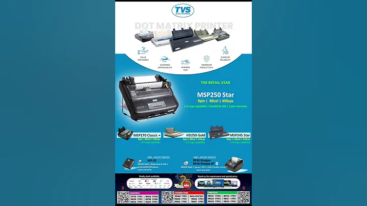 Want to buy tvs 250 star & tvs 250  gold dot matrix printer in Coimbatore - reach us!