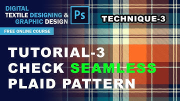 Check Seamless Plaid Pattern in Photoshop | Tutorial -3 #check  #plaidpatterns #seamlesspattern