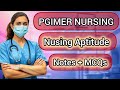 NURSING APTITUDE QUESTIONS FOR BSc NURSING ENTRANCE EXAM 2025 || PGIMER  NURSING APTITUDE