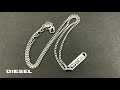 【商品紹介】DIESEL　ディーゼル　プレートネックレス　DX1228040
