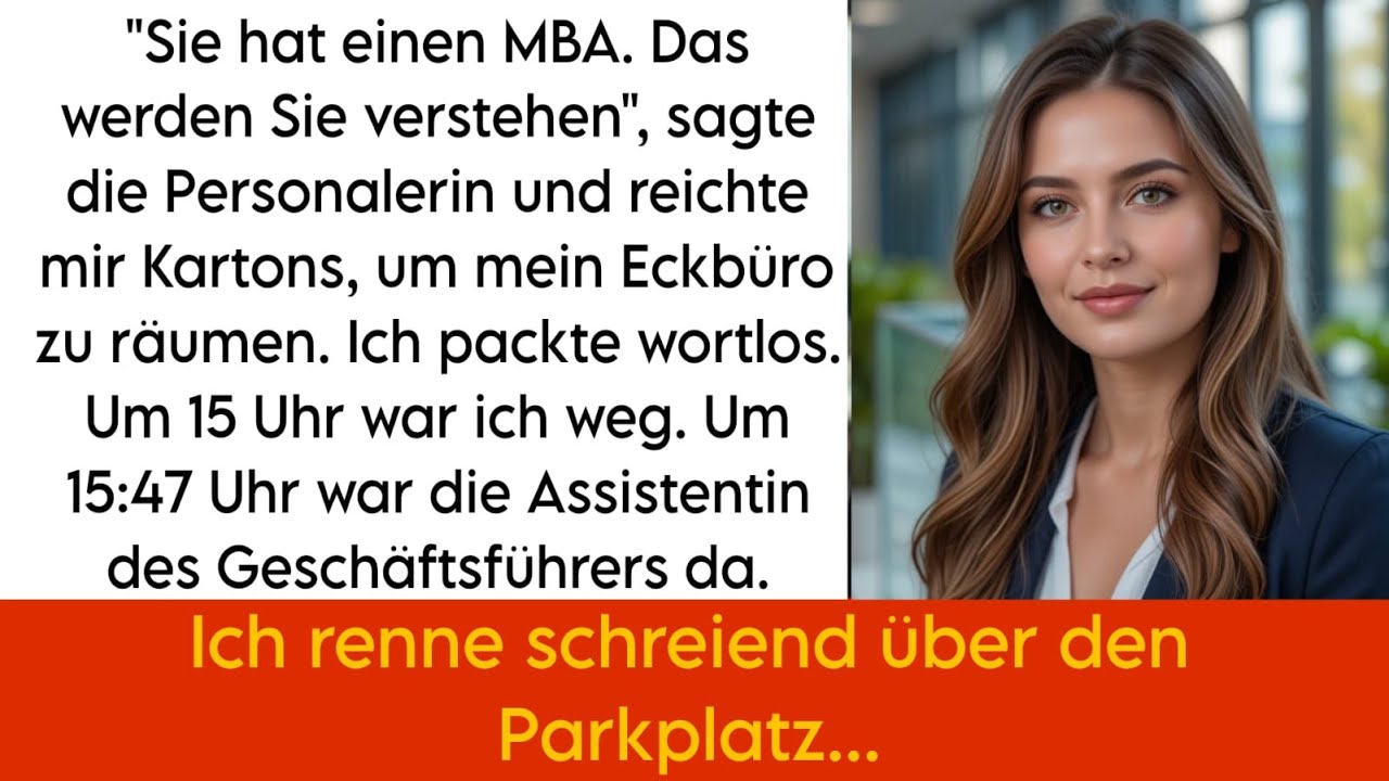 Sie meinten, der neue Mitarbeiter habe mein Büro verdient, also zog ich noch in derselben Stunde aus