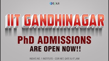 Valid GATE score NOT required for PhD in IIT Gandhinagar!