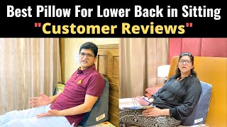 Best Pillow for Sitting in Bed, Lower Back Support for Office Chair, Back Pillow for Lower Back Pain