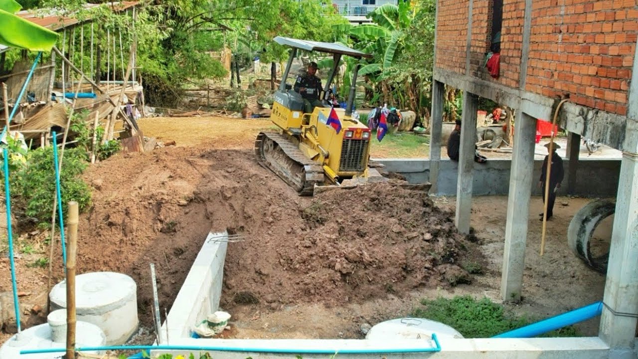 Bury the foundation house pillars. To continue building a new dream home.