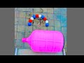 🎈Breaking Glass Bottles and Balloon drops 💦 - Crushing Crunchy &amp; Soft Things🔥🍾💥