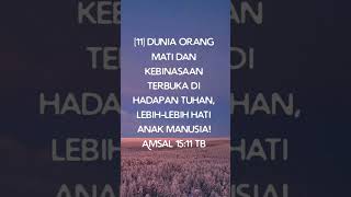 AUDIO ALKITAB AMSAL 15:11 || Firman Tuhan-Cerita Alkitab #Shorts
