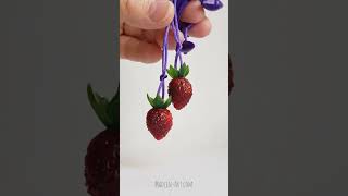 Strawberry Necklace. Handmade magic jewelry.