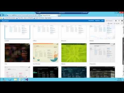 Creating SharePoint 2013 themes, first look, gotchas, provisioning with Visual Studio 2012