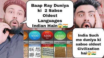 Oldest languages in the world | India Will Shock You | Pakistani Reaction