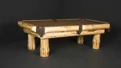 Outback Log Pool Table