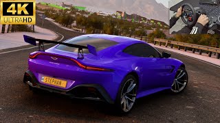 ASTON MARTIN VANTAGE 2019 | Forza Horizon 5 | Steering Wheel Gameplay