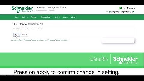 How to enable bypass in Smart UPS through NMC2