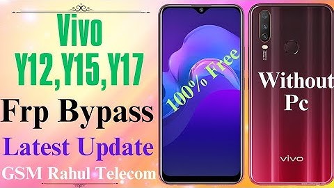 Vivo Y12 Y15 Y17 FRP Bypass Android 11 12 | Vivo all Model Latest Update Without Pc | September 2023