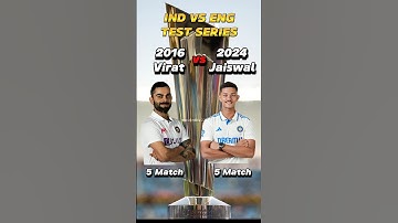 Virat Kohli(2016 Series vs ENG) vs Yashasvi Jaiswal(2024 Series vs ENG) in 5 Match Test ⚡