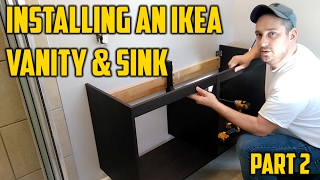 Come alone as I install an Ikea Vanity and Sink. I tackle all the parts of the plumbing, and mount the vanity to the wall.. Fun Times!!