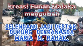 Kreatif  Funan Malaka selendang jadi Desta