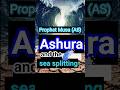 Prophet Musa (AS), Ashura 🌊🌊 💦, and the sea splitting — a powerful reminder of faith