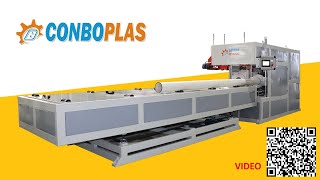 SGK250, 50mm-250mm, Online Fully-automatic PVC pipe Belling machine, Molds: U, R & Blowing square.