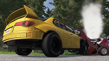 Car Chase on a country road | BeamNG drive Gameplay |