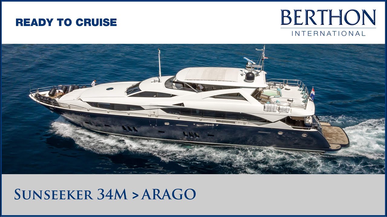 Sunseeker 34M “ARAGO” Superyacht for Sale | Ready to Cruise | Tour with Robert Steadman