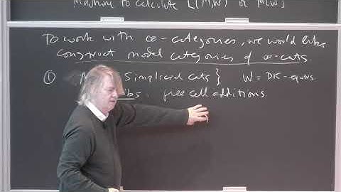 Infinity categories and why they are useful III (Carlos Simpson)